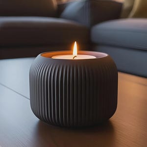 Minimalist tealight holder design