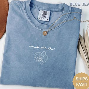Mama Shirt Comfort Colors, Birthday Gift for Mom, Mothers Day Gift, New Mom Gift, Baby Shower Gift, Mom Tshirt, Pregnancy Announcement Tee
