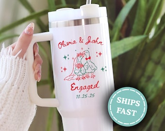Future Mrs Tumbler, Custom Engagement Tumbler, Personalized Bride Gift, Engagement Gift For Anniversary Wifey, Newly Engaged Gift