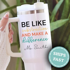 Personalized Math Teacher Tumbler, Custom Math Teacher Tumbler, Math Teacher 40oz Tumbler, Math Teacher Appreciation Gift, Math Teacher Gift