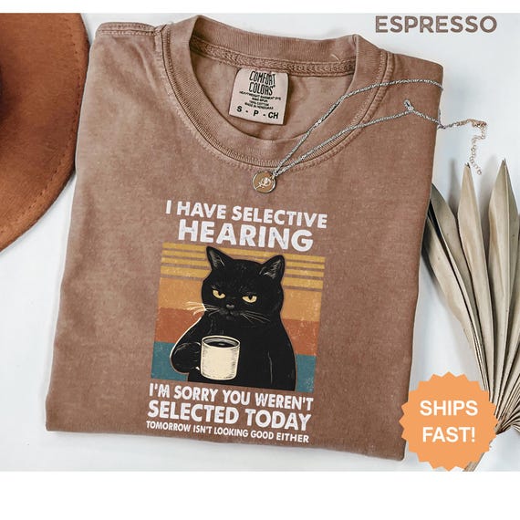 I Like Cats And Coffee Shirt, Coffee Lover Shirt, Funny Cat Shirt, Cat Mom Gift, Cat Lover Shirt, Retro Coffee Shirt, Vintage Cat Shirt