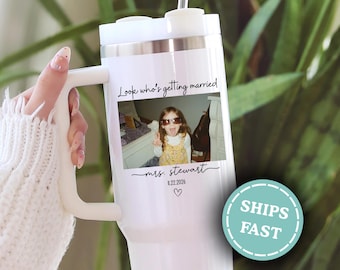 Personalized Mrs. Tumbler Bride Tumbler for Bride Engaged Tumbler 40oz Tumbler Mrs Gifts for Bride Wife Tumbler Bride to be gift Mrs 40 oz