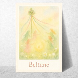 Beltane-Karte für den Jahreszeitentisch | waldorfinspiriert