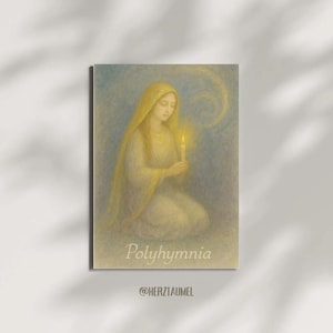 Polyhymnia – Muse der Stille | Herztaumel-Kunstkarte