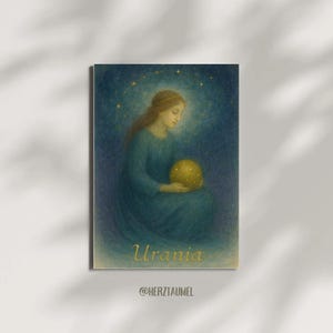 Urania – Muse der Sterne | Herztaumel-Kunstkarte