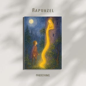 Rapunzel – Märchenkarte für den Jahreszeitentisch | Märchentisch