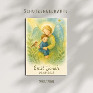 Schutzengelkarte - personalisiert |waldorfinspiriert | anthroposophisch | bedürnisorientiert | Jahreszeitentisch