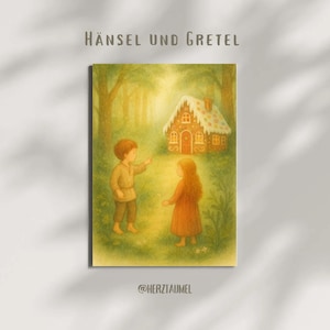 Hänsel und Gretel – Märchenkarte für den Jahreszeitentisch | Märchentisch