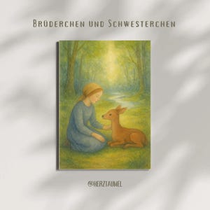 Brüderchen und Schwesterchen – Märchenkarte für den Jahreszeitentisch | Märchentisch