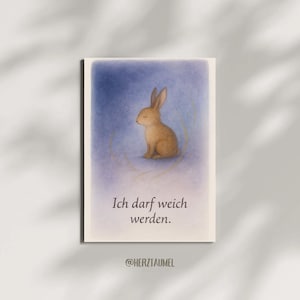 Affirmationskarte für gefühlsstarke Kinder: „Ich darf weich werden“ – ADHS Autismus HSP