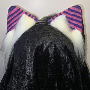 Handgefertigtes Katzenohren-Stirnband – pelzige Cosplayohren für Kostüme, Festivals oder für den Alltagsspaß