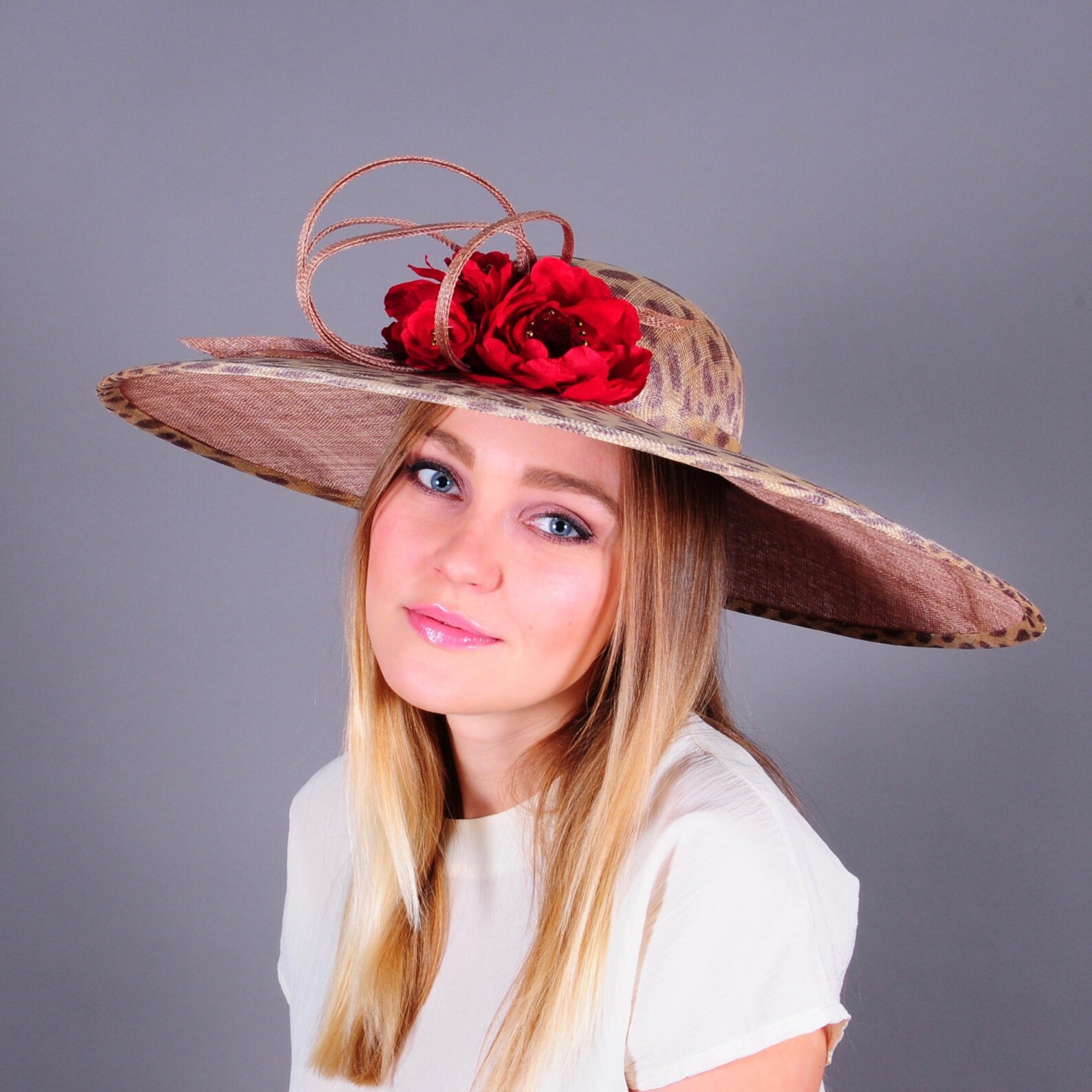 Kentucky Derby Hat Leopard Print Hat Royal Ascot Hat Big Etsy
