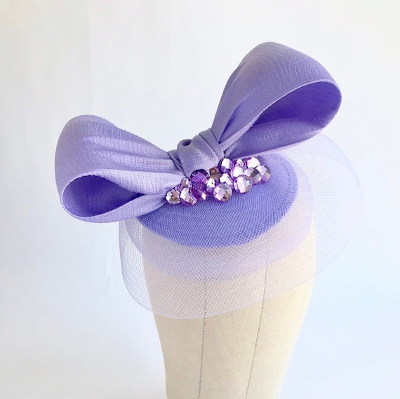 Lilac Bow Fascinator Kentucky Derby 