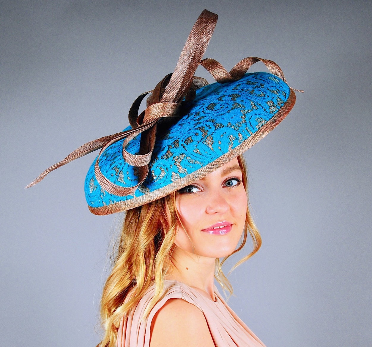 Turquoise Derby Hat Turquoise 
