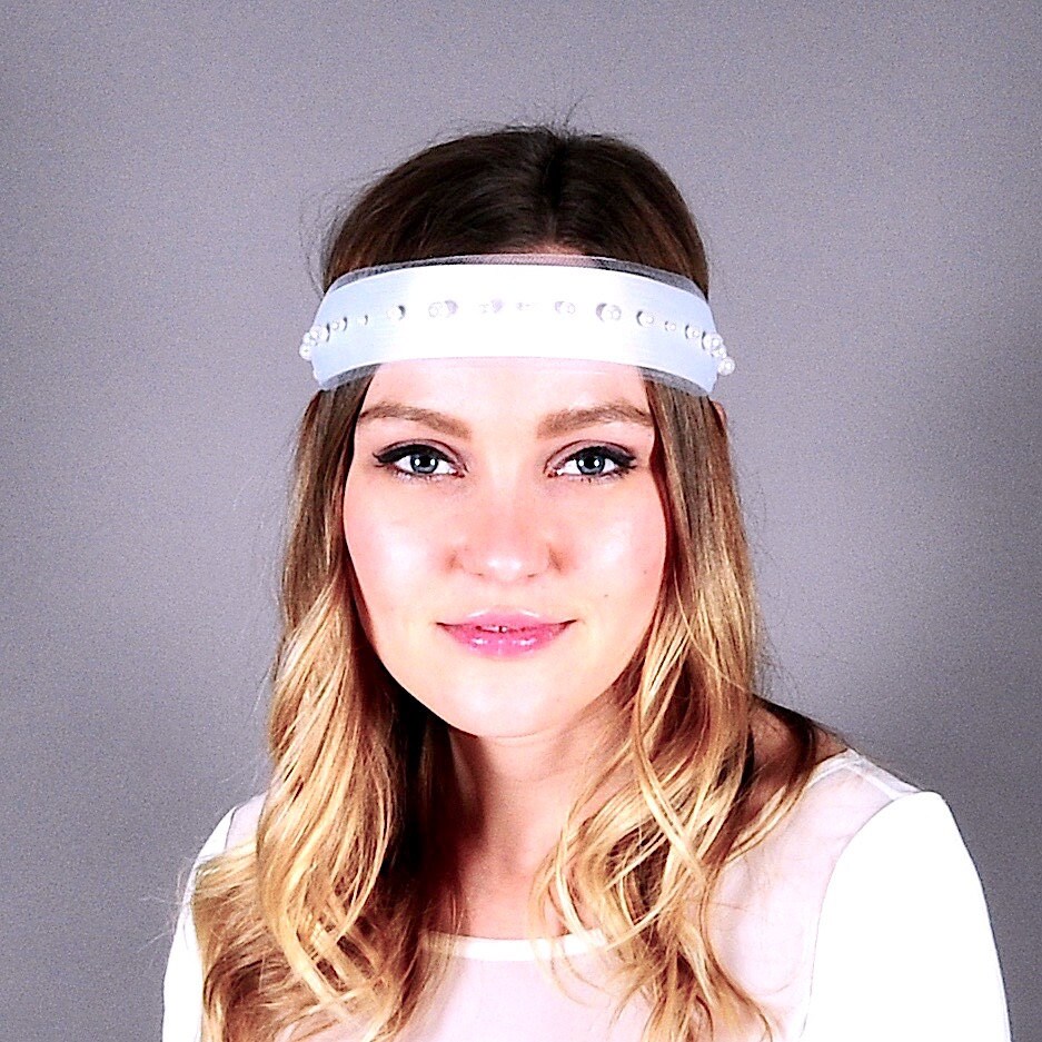 Wedding headband wedding wreath bridal wreaths pearl | Etsy