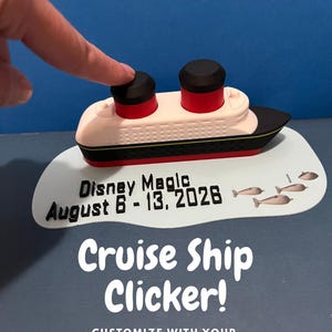 Cruise Ship Clicker Fidget for Pixie Dusting, Party Favor, Fish Extenders, fun clicking motion