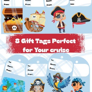 Cruise Gift Tags for Fish Extender Pixie Dusting Pirate Theme