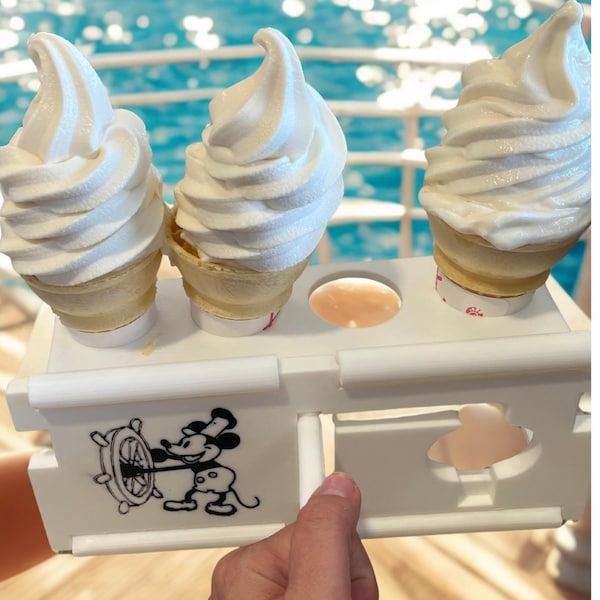Portaconos de helado plegables personalizados: crucero, extensor de pescado, boda, festival, comida rápida, icono de crucero, barco de vapor Willie, logotipos