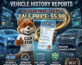 Informe del historial del vehículo / Verificación instantánea del VIN
