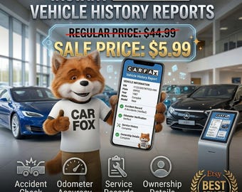 Informe del vehículo con número de identificación del vehículo (VIN): informe completo instantáneo de 2 a 5 minutos.