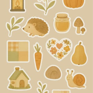 Herbst Spaziergang Aufkleber Set - 4 Seiten - Herbst Journal Dekor