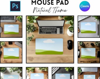 Mouse Pad Mockups | Desk Mat Mockups | Print On Demand | Digital Download | Canva And PSD