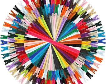 Paquet de 50 fermetures à glissière invisibles de 9 po.