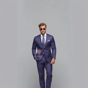 Java plum PURPLE 2 Piece Slim Fit Suit for Men, Wedding & Formal Attire Men-Tailored suit and best suit for groomsmen&#39;s and formal Events