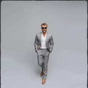 Eleganter Büro-GRAUer 2-teiliger Slim-Fit-Anzug für Männer, Hochzeit & formelle Kleidung Herren-Maßanzug und bester Anzug für Hochzeiten und formale Veranstaltungen
