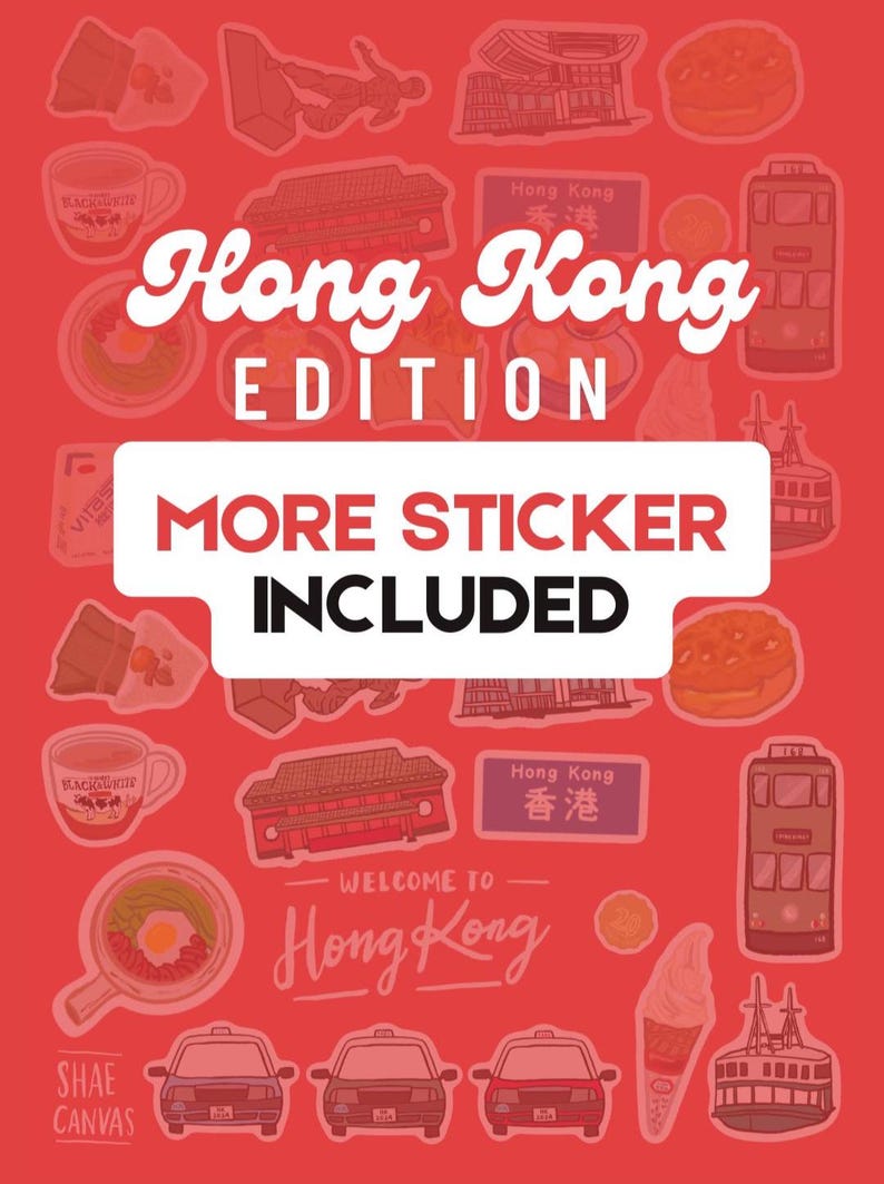 Digital Sticker Set: Hong Kong Sticker - Etsy