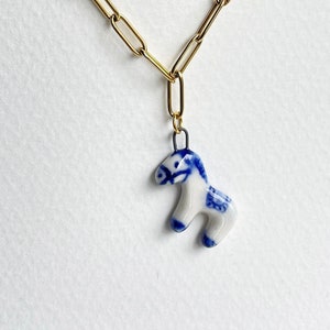 Horse. Miniature pony. Porcelain charm. Cute, delicate animal charm image 3