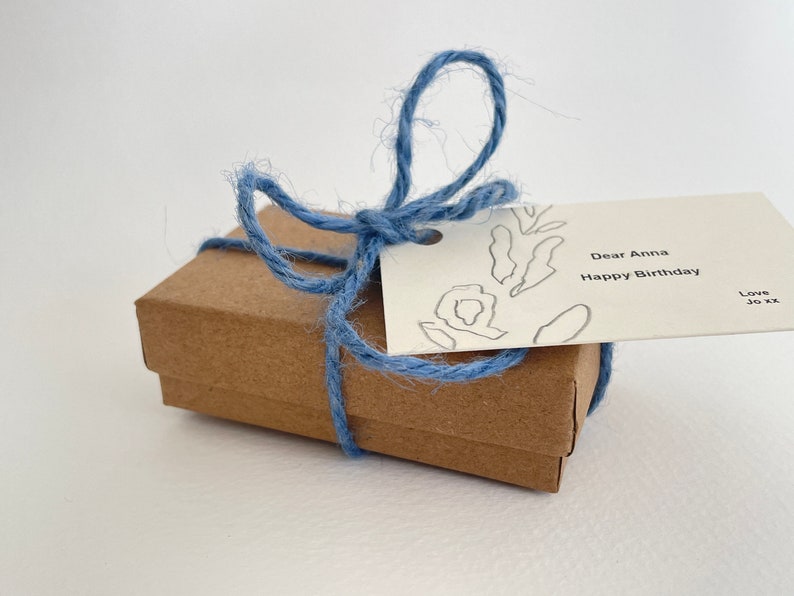 Gift wrap. Personalised gift tag. Eco friendly gift wrap image 2