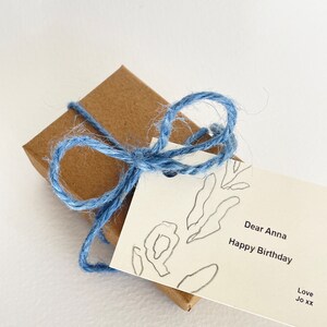 Gift wrap. Personalised gift tag. Eco friendly gift wrap image 1