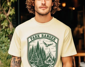 Park Ranger Comfort Colors-shirt | Its a Wild Life Ranger-badge T-shirt | Grappig buitencadeau voor wandelaars, kampeerders en natuurliefhebbers
