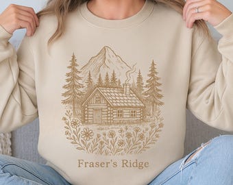 Frasers Ridge Sweatshirt | Von Outlander inspirierte Kabine mit Rundhalsausschnitt | Gemütliches Landhaus | North Carolina Berge Sweatshirt | Historische Belletristik
