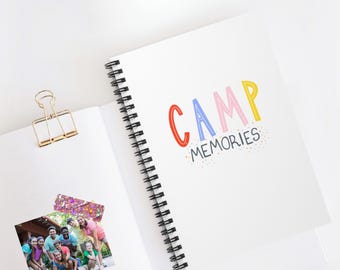 Camp Memories Journal - Colorful Summer Camp Notebook for Kids & Teens | Sleepaway Camp Scrapbook | Lined Pages | Adventure Keepsake