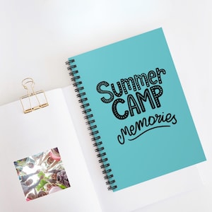 Summer Camp Memories Journal – Kids Camp Scrapbook, Camping Keepsake Notebook, Sleepaway Camp Activity Log, Outdoor Adventure Diary