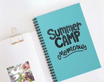 Summer Camp Memories Journal – Kids Camp Scrapbook, Camping Keepsake Notebook, Sleepaway Camp Activity Log, Outdoor Adventure Diary