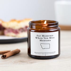 When You Miss Montana Candle | State Pride Gift | Montana Scented Candle | Coconut Wax Jar Candle | Homesick Gift | Moving Away Gift