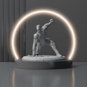 Iron Man Landing Inspired Figurine - STL File - Digital File Only
