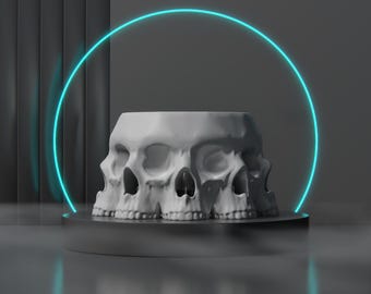 Multi Skull Bowl - Digital File Only - For 3D Printing