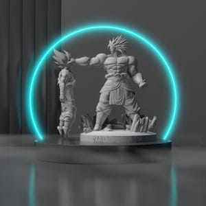 Goku and Broly Inspired Model - Digital File Only - For 3D Printing
