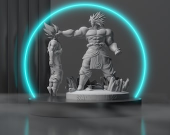Goku and Broly Inspired Model - Digital File Only - For 3D Printing