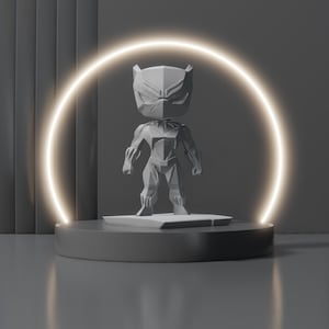 Low Poly Black Panther Inspired STL File - Digital File Only - For 3D Printing