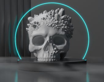 Calavera de Halloween - Solo archivo digital - Para impresión 3D