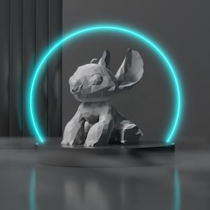 Low Poly Stitch Inspired STL File - Digital File Only - For 3D Printing