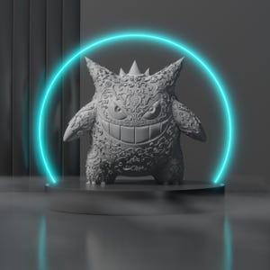 Styled Gengar Inspired STL File - Digital File Only - For 3D Printing