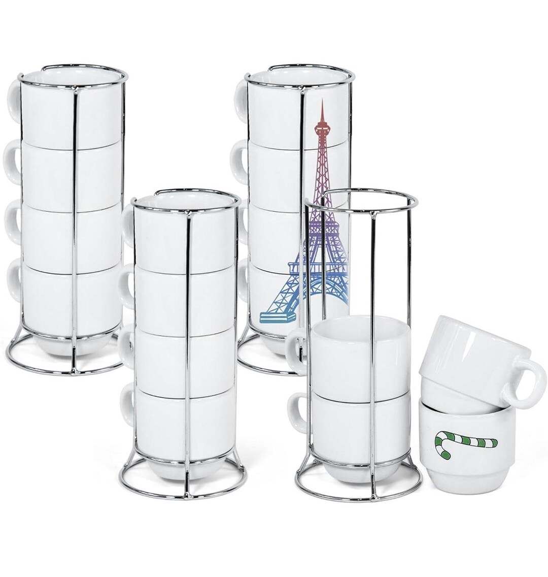 From Dream Prints Studio LLC Stackable Sublimation Mug Set With Metal ...