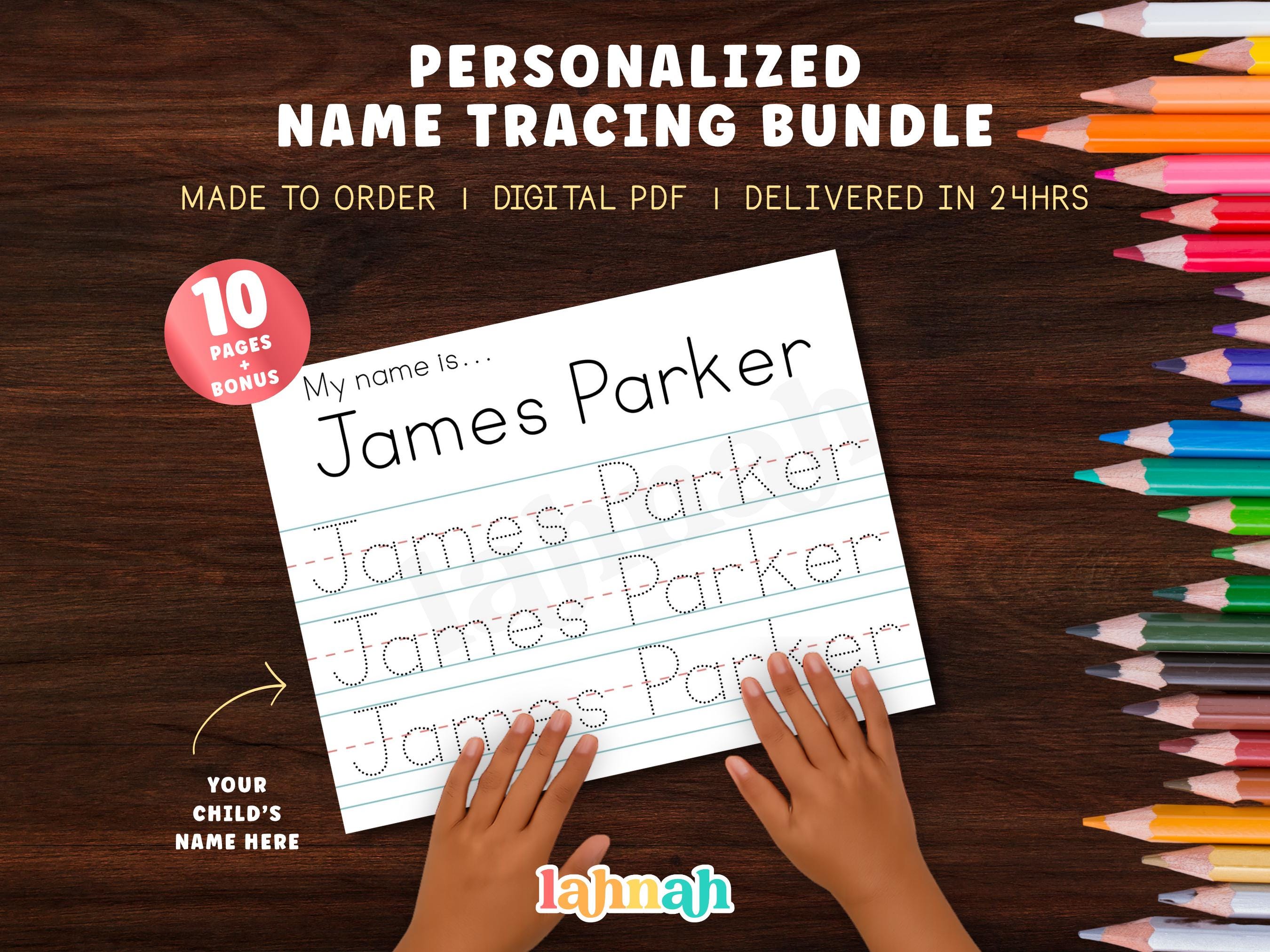 Personalized Name Tracing Worksheet: Preschool Handwriting Practice ...