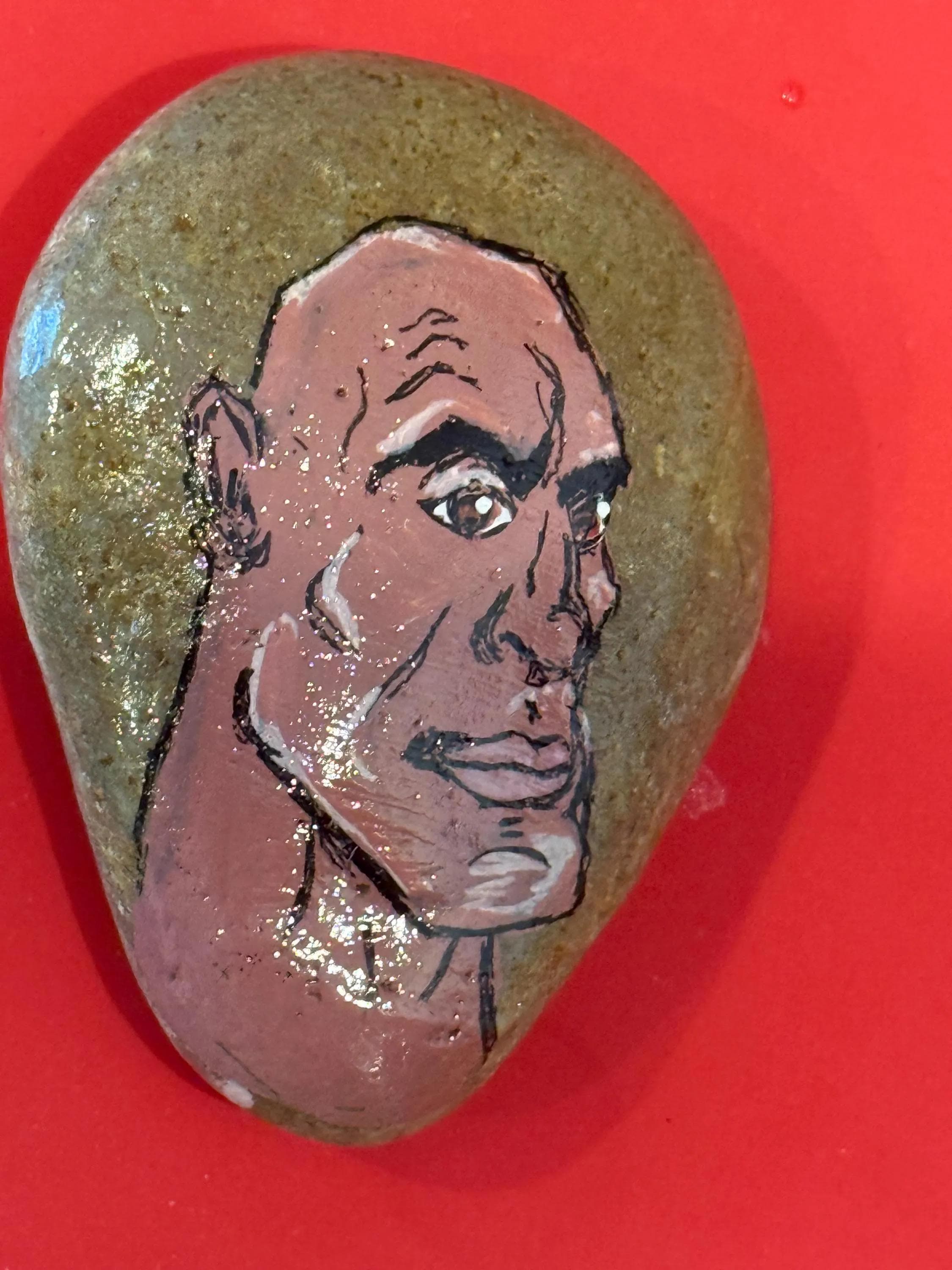 Painted Rocks Humor Punny Hand-painted Rock Set | Funny Celebrity-inspired Stone Art ...